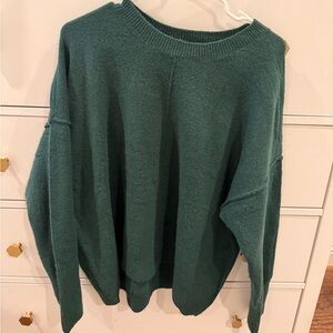 Vince Camuto Teal Crew Neck Sweater